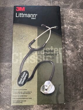 Littman Master Classic 2 Stethoscope. All black. Like New!